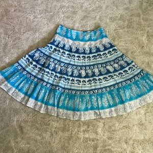 Chaps lined skirt Y2K blue/turquoise